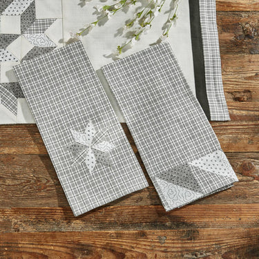 Broken Star Patch Dishtowel Set of 2 Park Designs - The Fox Decor